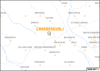 map of Camporsevoli