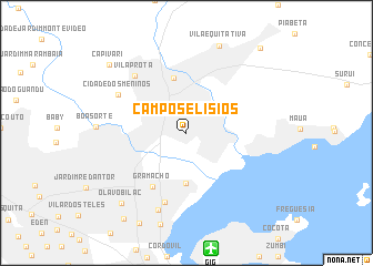 map of Campos Elísios