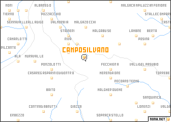 map of Camposilvano