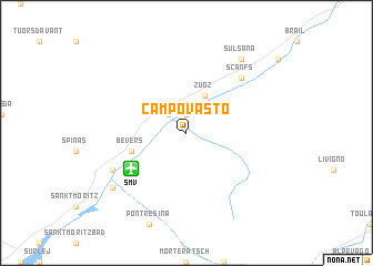 map of Campovasto