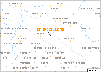 map of Campozillone