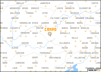 map of Campo