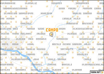 map of Campo