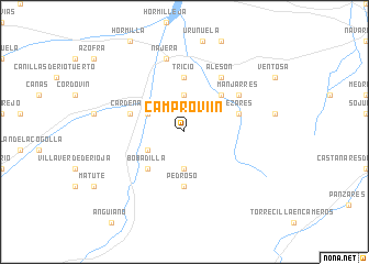 map of Camproviín