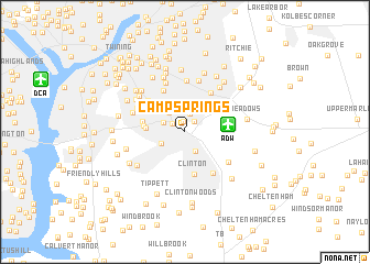 map of Camp Springs