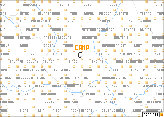 map of Camp