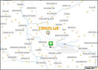 map of Čamurlija