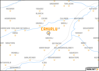 map of Çamurlu