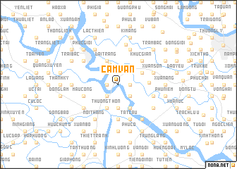 map of Cẩm Văn