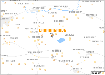 map of Canaan Grove