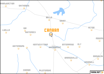 map of Canaan