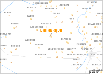 map of Caña Brava