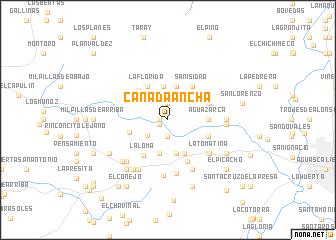 map of Cañada Ancha