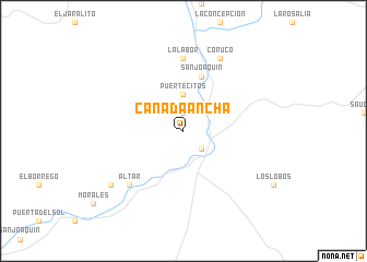 map of Cañada Ancha