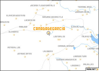 map of Cañada de Garcia