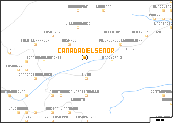 map of Cañada del Señor