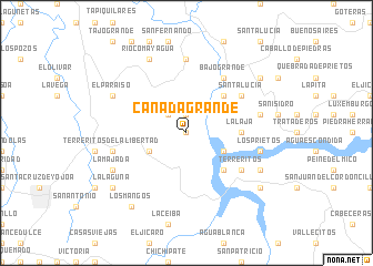 map of Cañada Grande