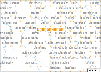 map of Cañada Honda