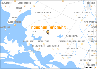 map of Cañada Número Dos