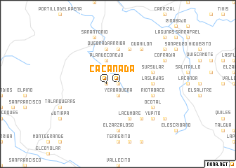 map of Cañada