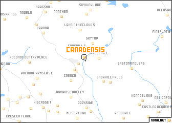 map of Canadensis