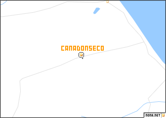 map of Cañadón Seco