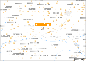 map of Cañadote