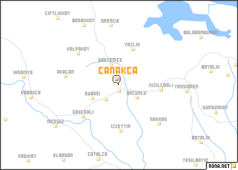 map of Çanakça