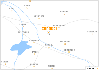 map of Çanakçı