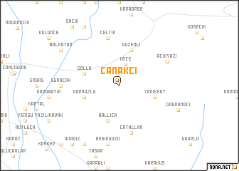 map of Çanakçı