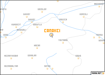 map of Çanakçı