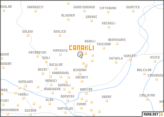 map of Çanaklı