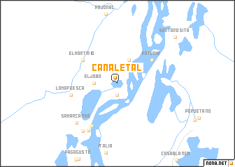 map of Canaletal