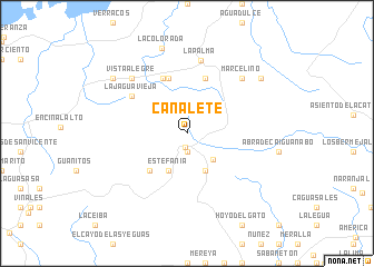 map of Canalete