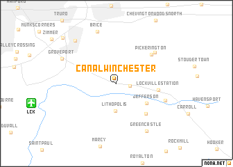 map of Canal Winchester