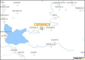 map of Canamaca