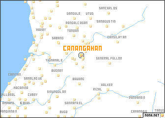 map of Canañgahan