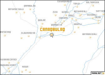 map of Çanaqbulaq