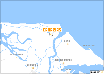 map of Canárias