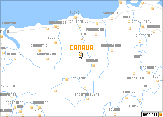 map of Canaua