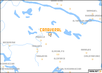 map of Cañaveral
