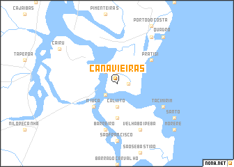 map of Canavieiras