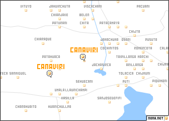 map of Cañaviri