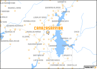 map of Cañazas Arriba