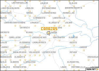 map of Cañazas
