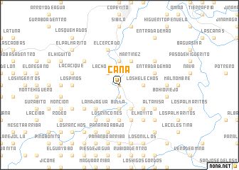 map of Caña