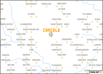 map of Cancele