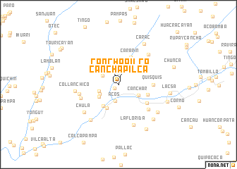 map of Canchapilca