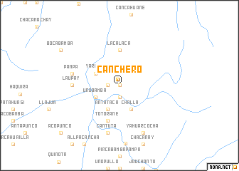 map of Canchero