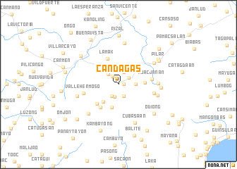 map of Candagas